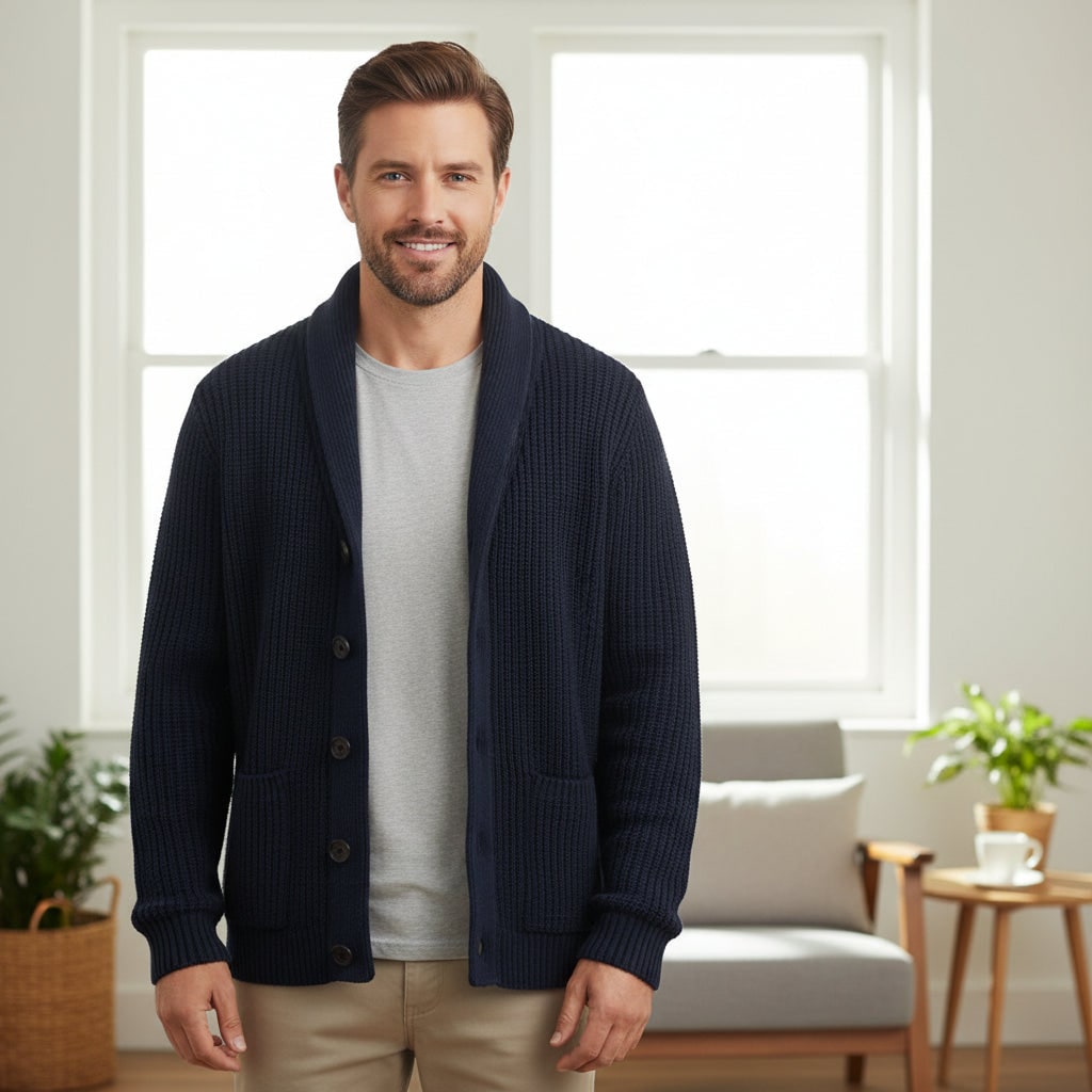 Cardigan Casual Maglia Bottoni - Image 2