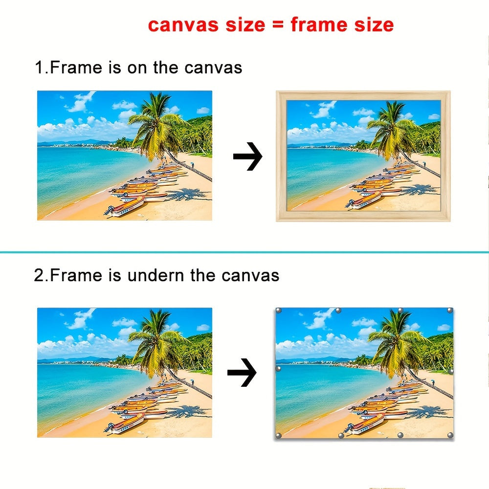 Cornice fotografica in legno massiccio fai-da-te per dipinti a olio diamantati e decorazioni da parete - Perfetta per l'arredamento domestico