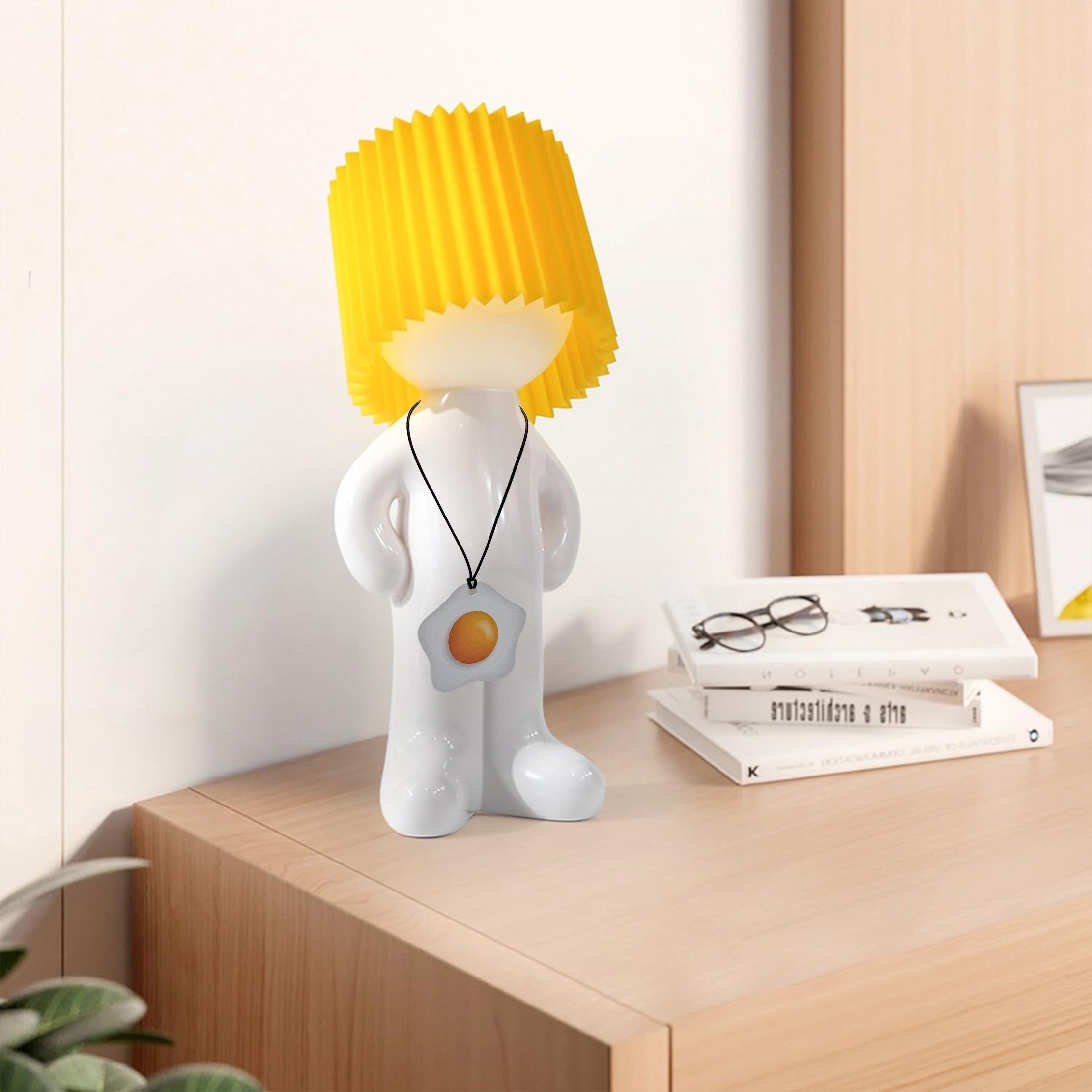 GlowCraft - Candeeiro de Mesa Regulável em Acrílico com Iluminação LED e Controlo por Botão Pressão