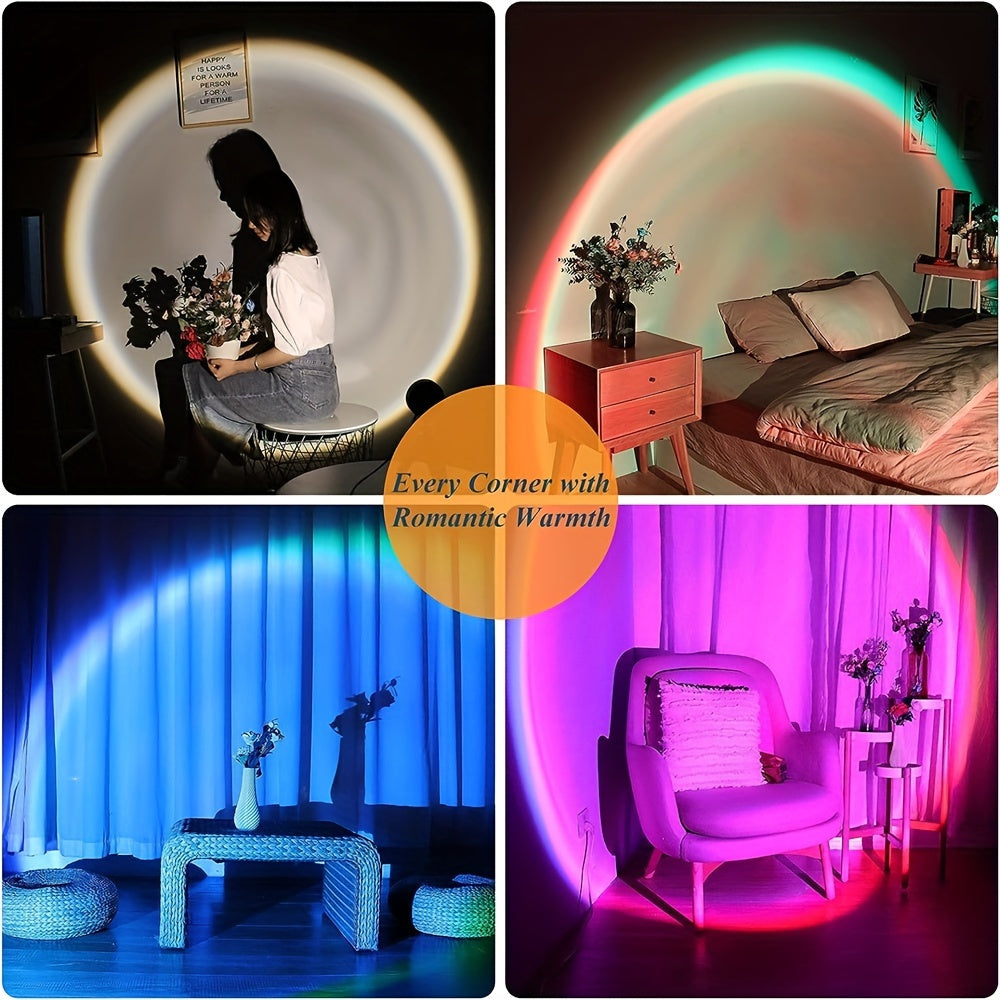 SunGlow - Sunset Projectile Lamp with 16 Colors and Remote Control