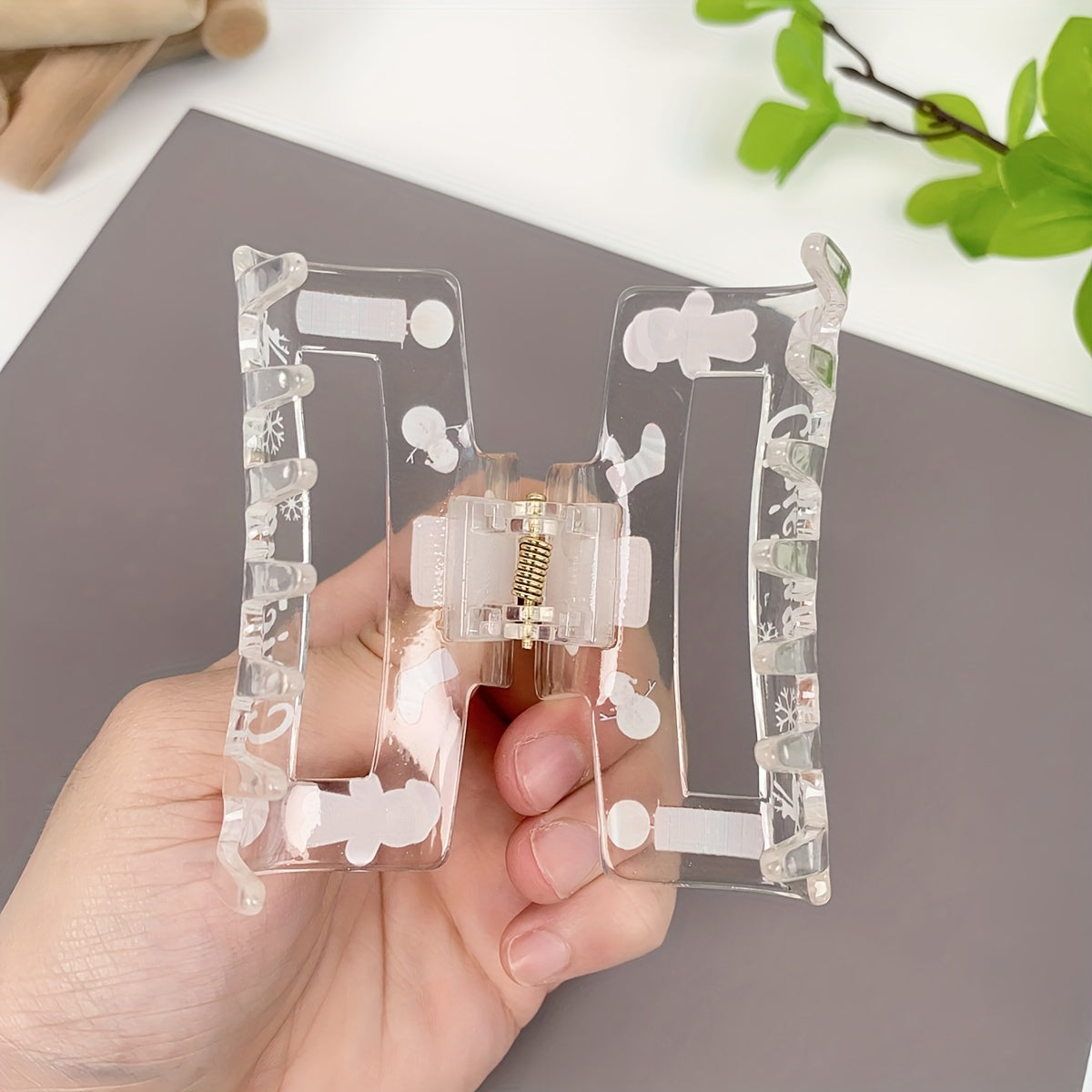 XmasClip - Cute Christmas Hair Clip in Acrylic