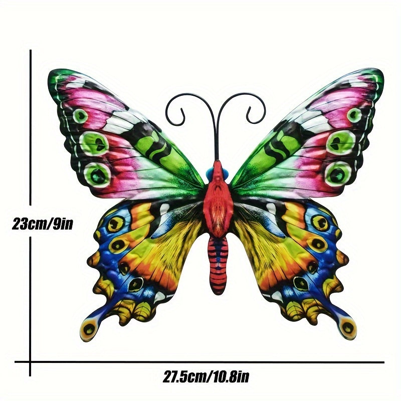 4 pezzi Decorazione da Parete a Forma di Farfalla in Metallo