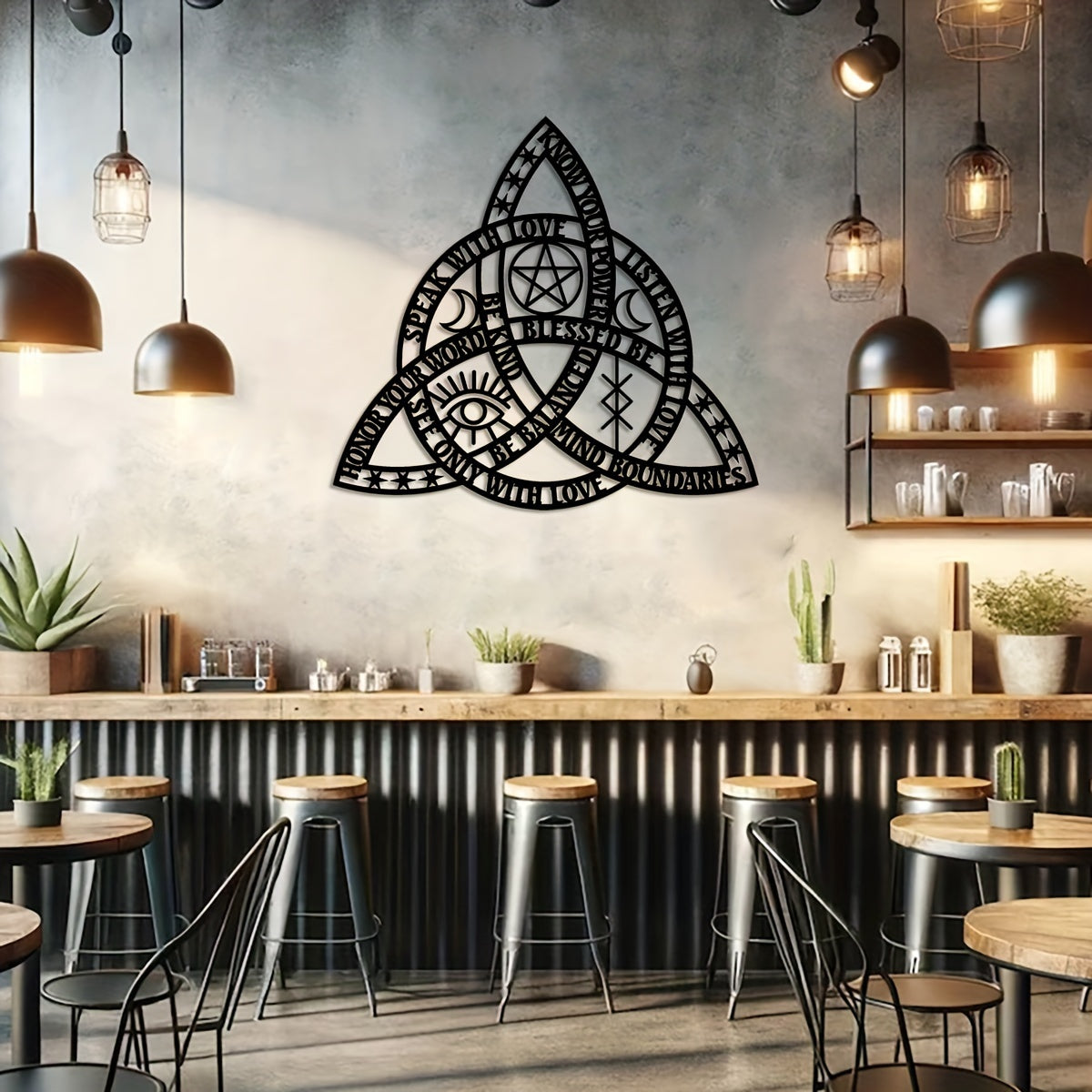 CelticKnot - Good Witch Celtic Knot Metal Wall Art
