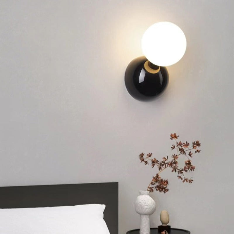 Nova Moderne LED Binnenwandlamp Zwart/Wit Metaal Woonkamer