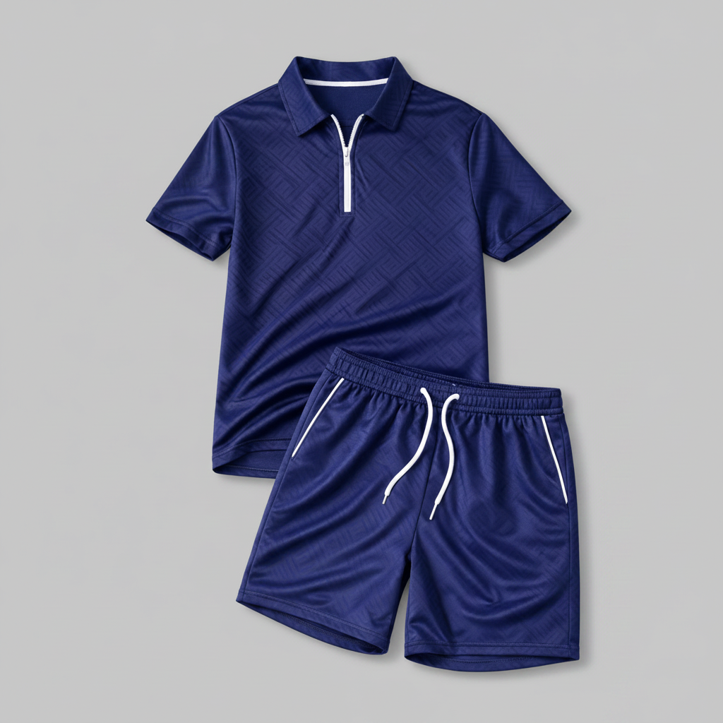 Completo Estivo Sportivo Casual Pantaloni Polo - Image 6