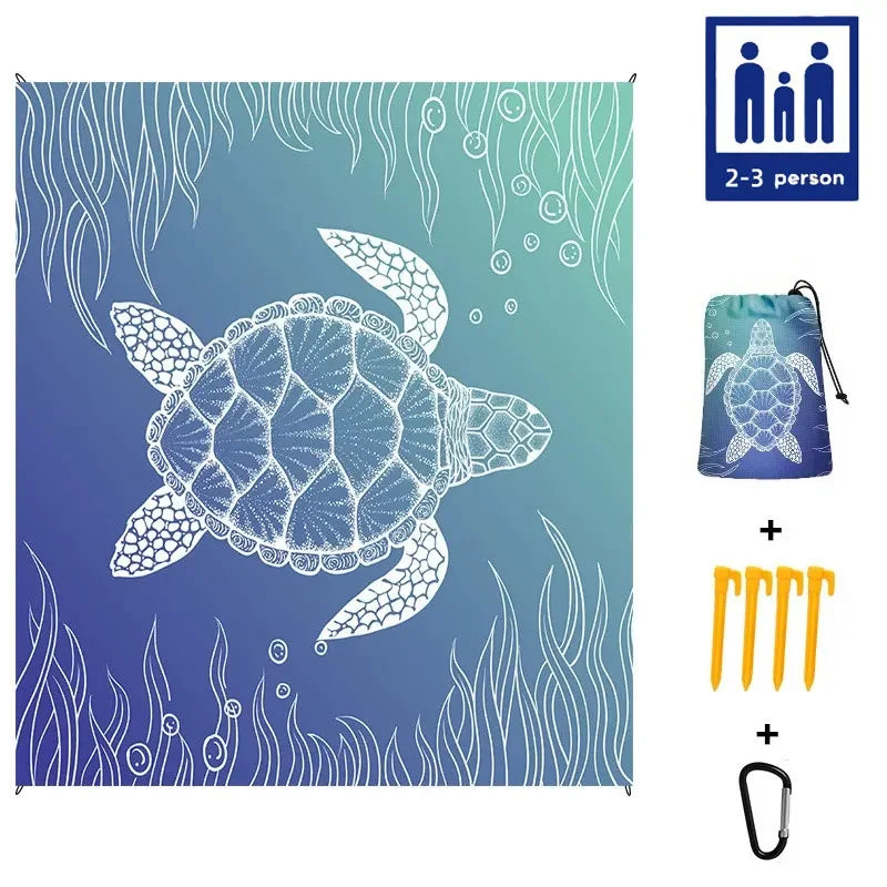 Coperta Da Spiaggia Telo Da Picnic Impermeabile E Leggero - Image 8