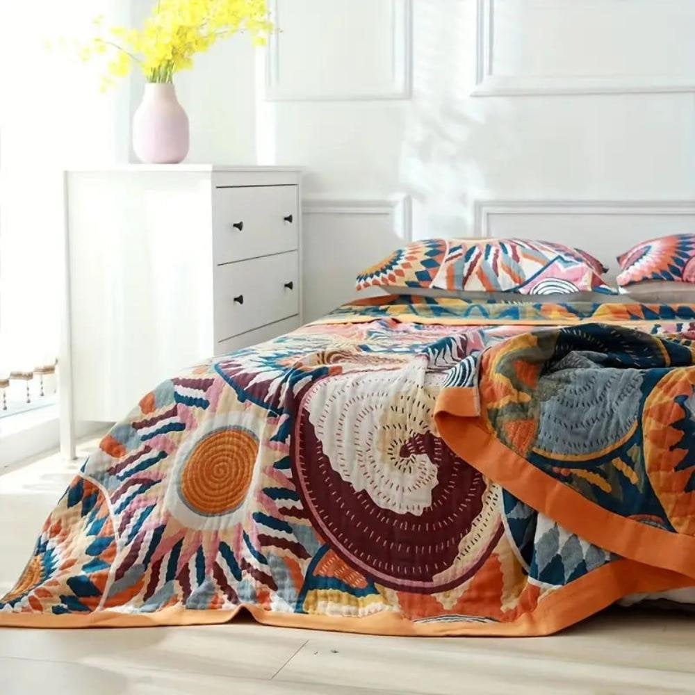 Coperta Di Cotone Coperta Leggera Decorativa Design Astratto - Image 1