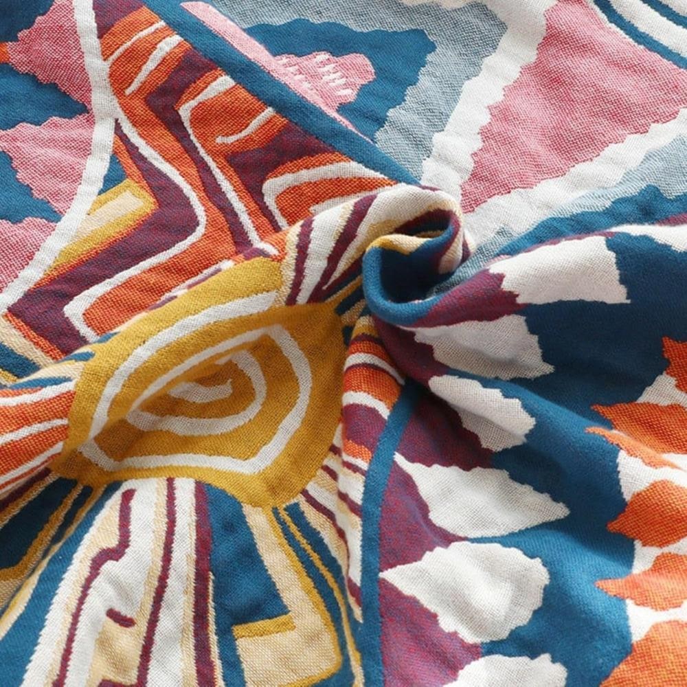 Coperta Di Cotone Coperta Leggera Decorativa Design Astratto - Image 2