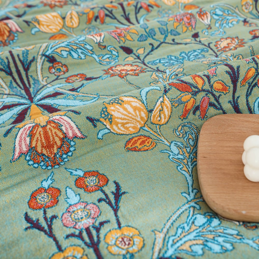 Coperta In Cotone Coperta Reversibile Design Floreale - Image 3