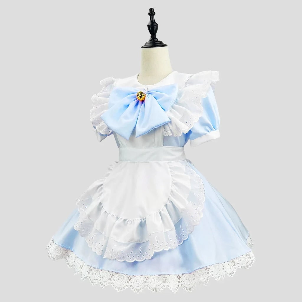Costume Di Halloween Abito Cameriera Grembiule Volant - Image 7
