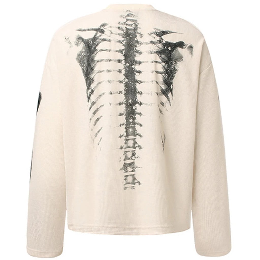 Costume Di Halloween Maglia Scheletro Stampa Grafica - Image 2