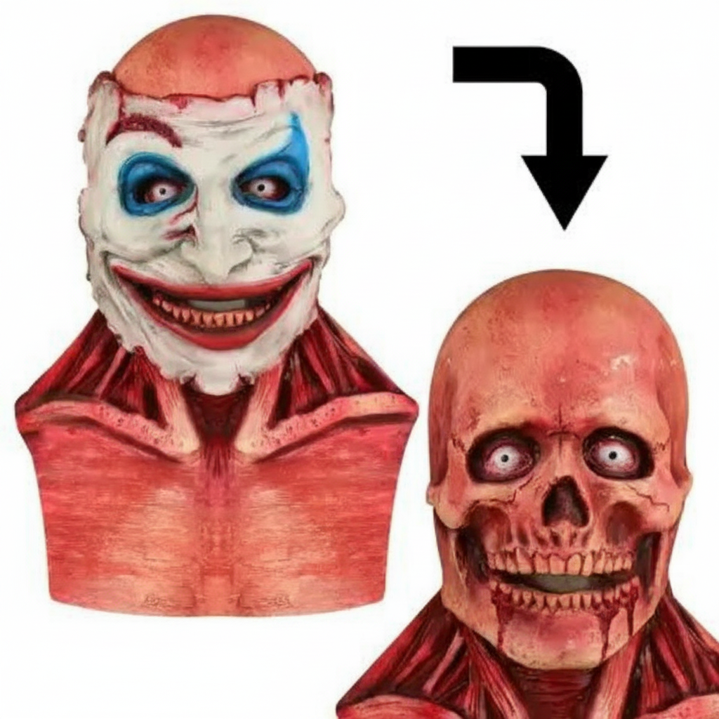 Costume Di Halloween Maschera Horror Design Realistico - Image 3
