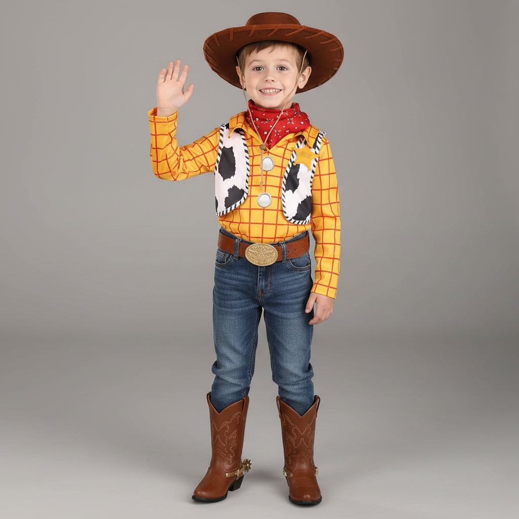 Costume Di Halloween Outfit Cowboy Distintivo Sceriffo - Image 2