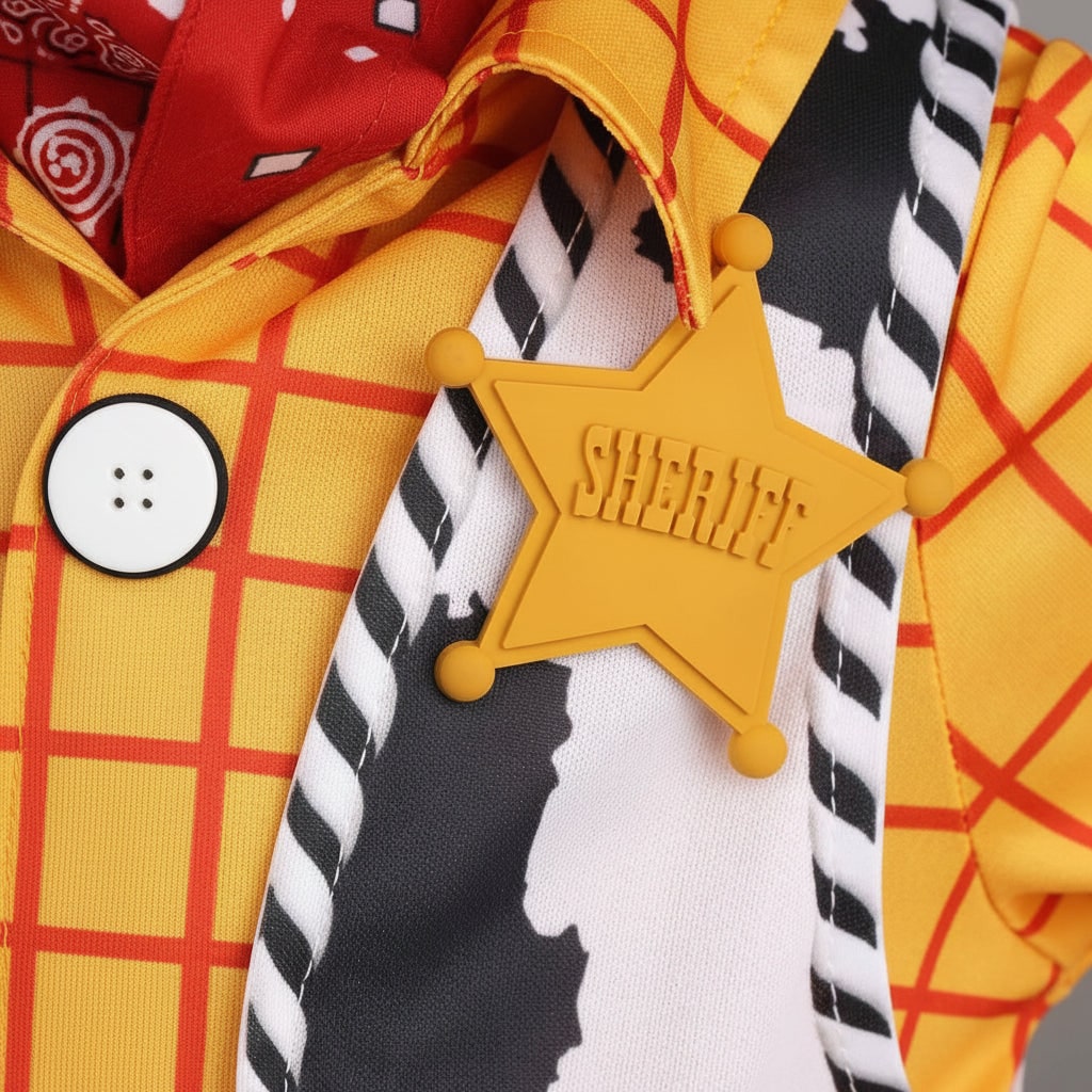 Costume Di Halloween Outfit Cowboy Distintivo Sceriffo - Image 3