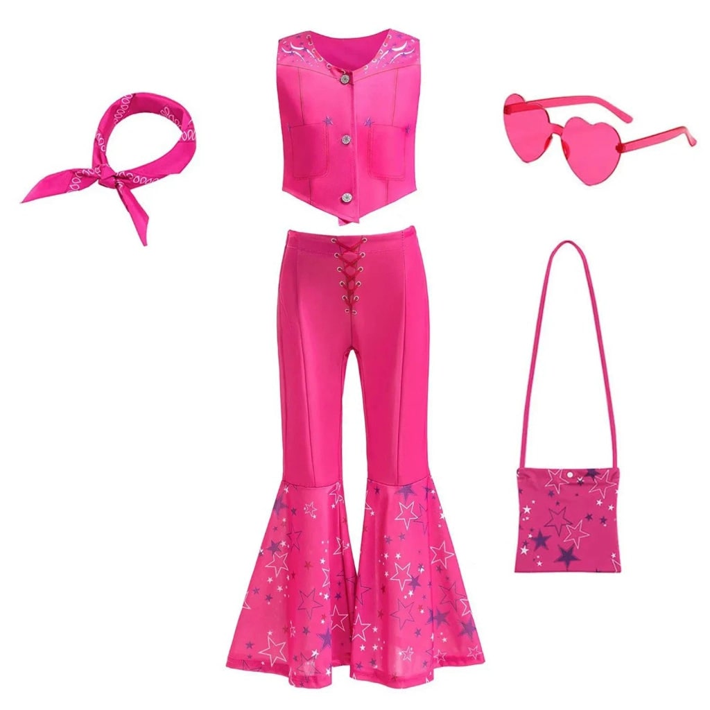 Costume Di Halloween Pantaloni Svasati Gilet Set Accessori - Image 6