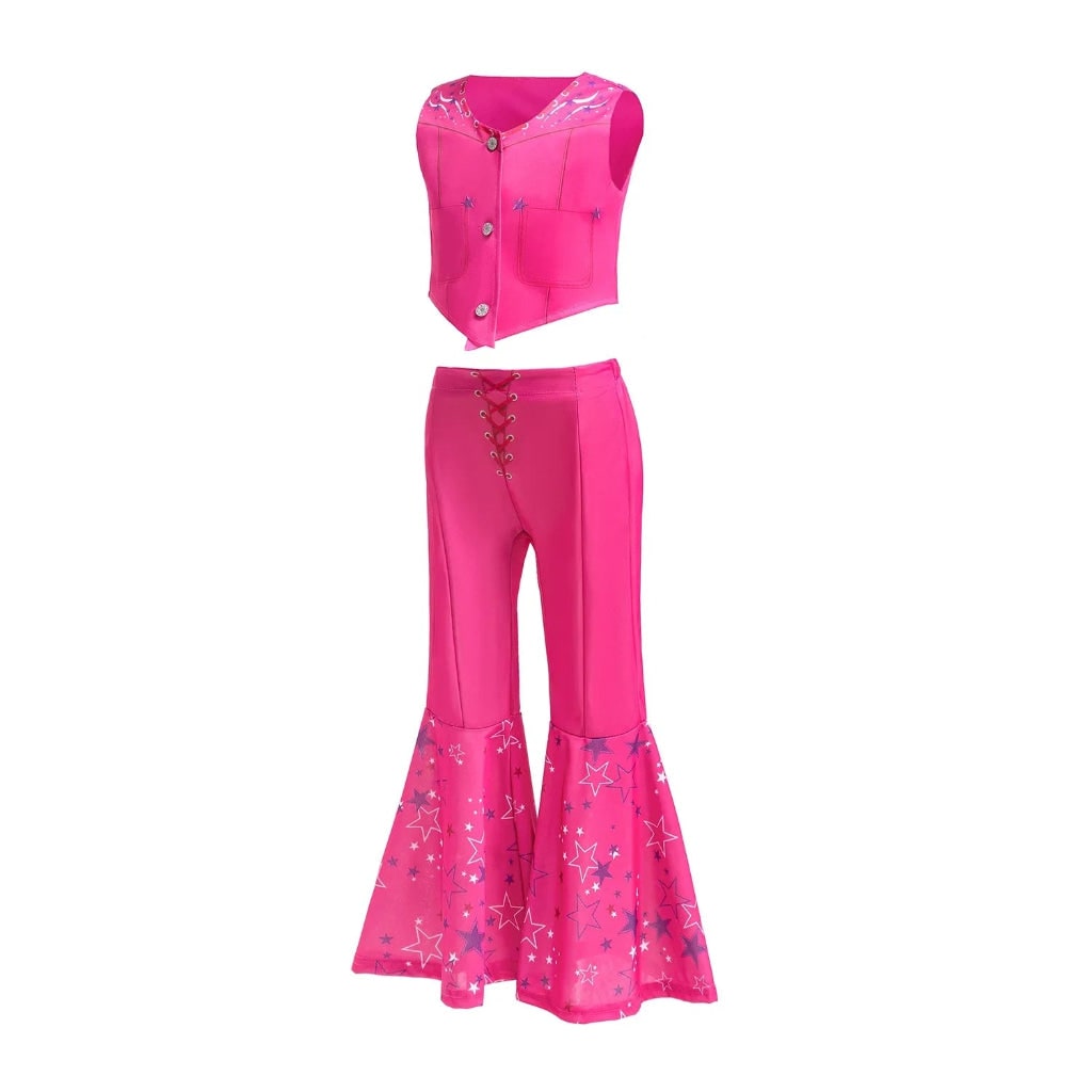 Costume Di Halloween Pantaloni Svasati Gilet Set Accessori - Image 7