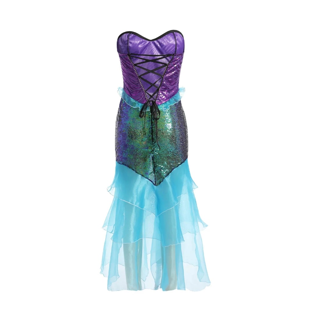 Costume Di Halloween Sirena Elegante Abito - Image 4