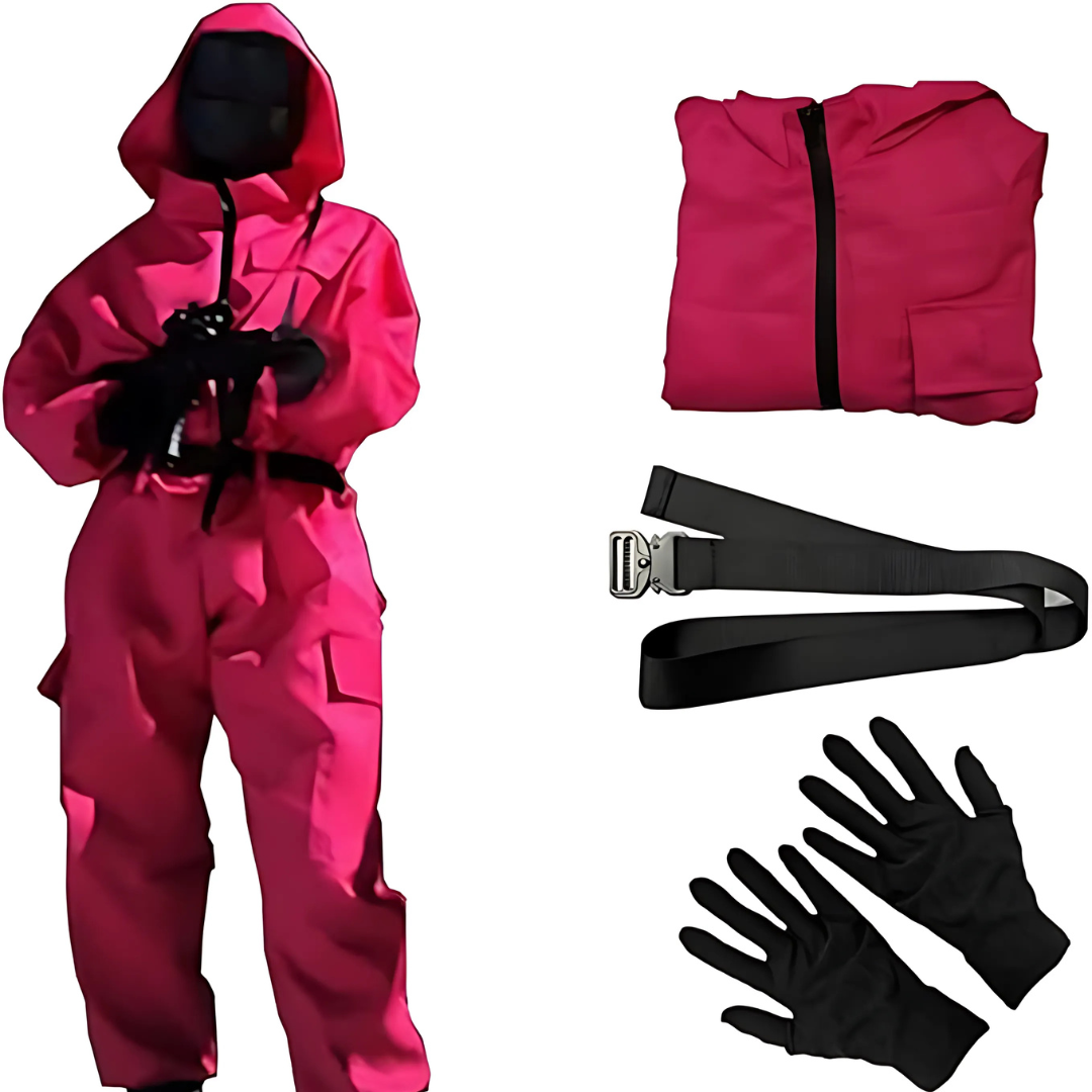 Costume Halloween Adulto Tuta Guardia Maschera - Image 2