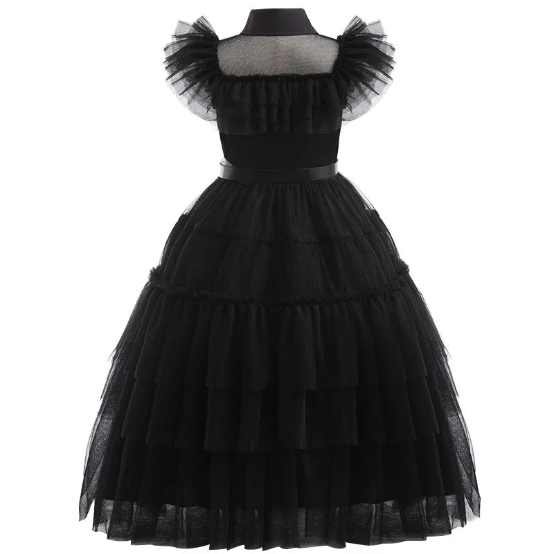 Costume Halloween Bambina Vestito Gotico Festa - Image 6