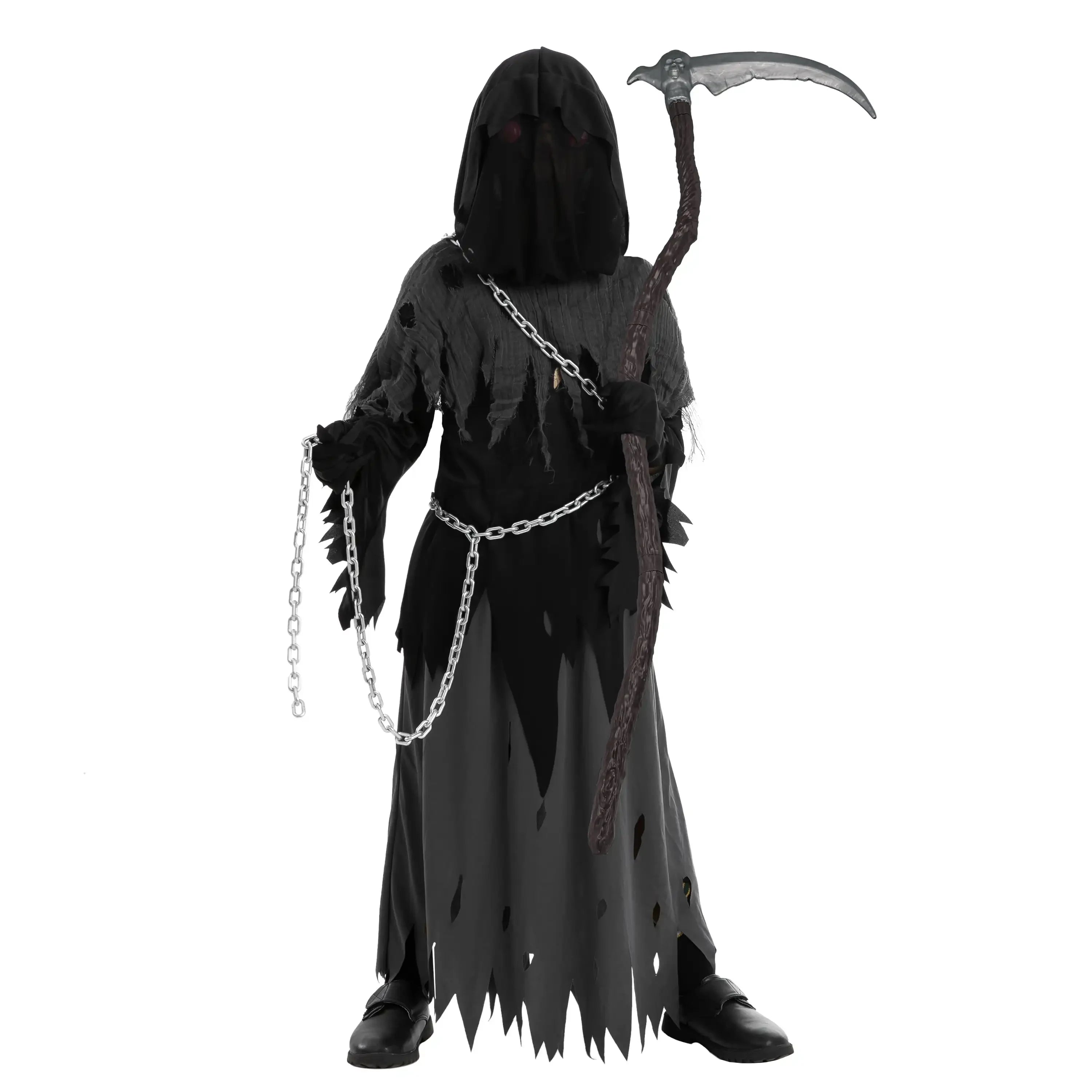 Costume Halloween Bambino Mantello Horror Falce - Image 5