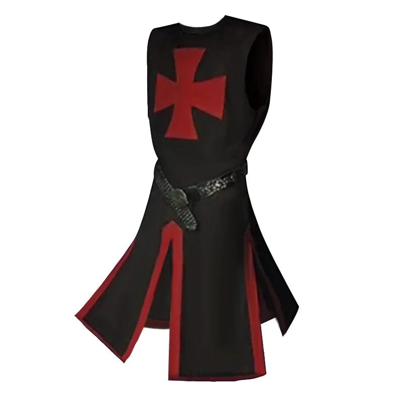 Costume Halloween Cavaliere Mantello Festa Medievale - Image 12