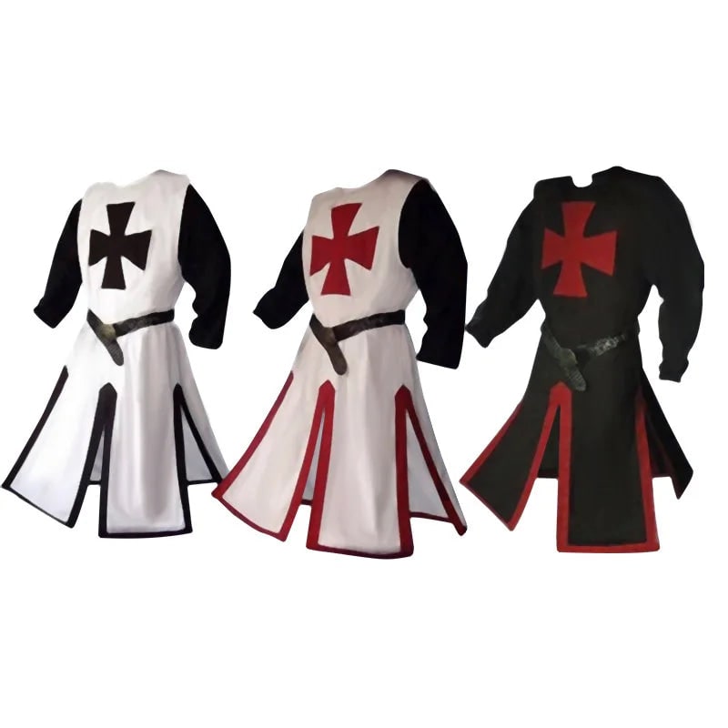 Costume Halloween Cavaliere Mantello Festa Medievale - Image 21