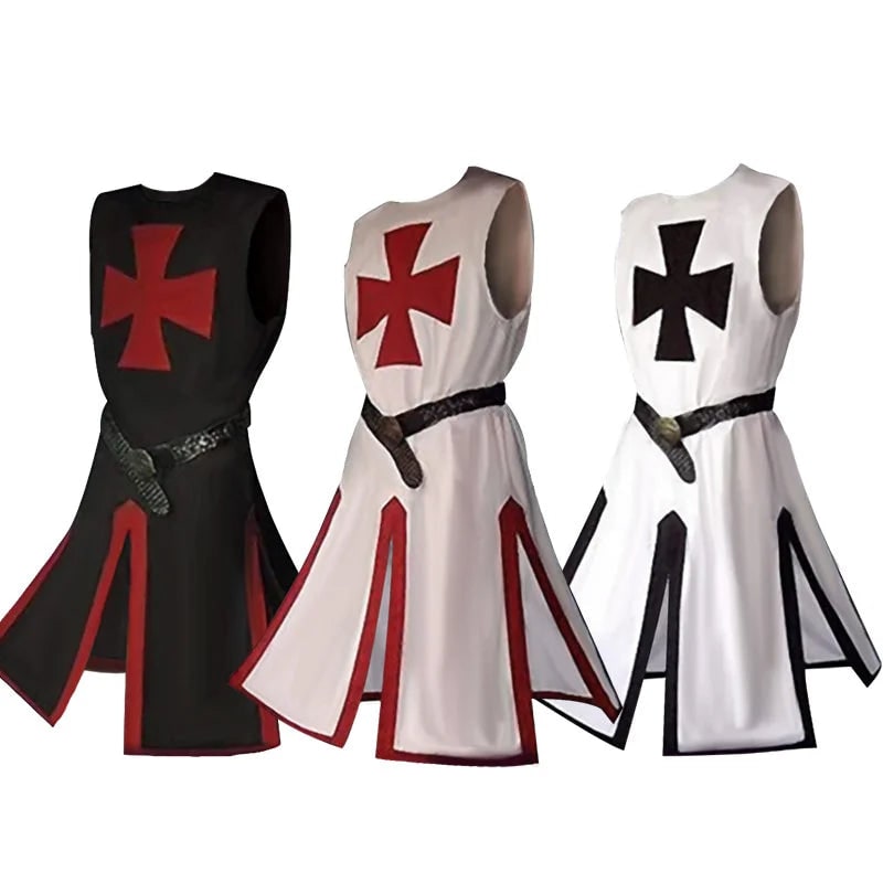 Costume Halloween Cavaliere Mantello Festa Medievale - Image 22