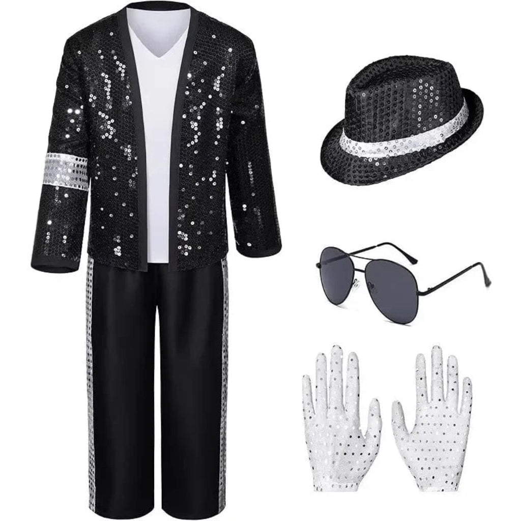 Costume Halloween Giacca Paillettes Outfit Spettacolo - Image 4
