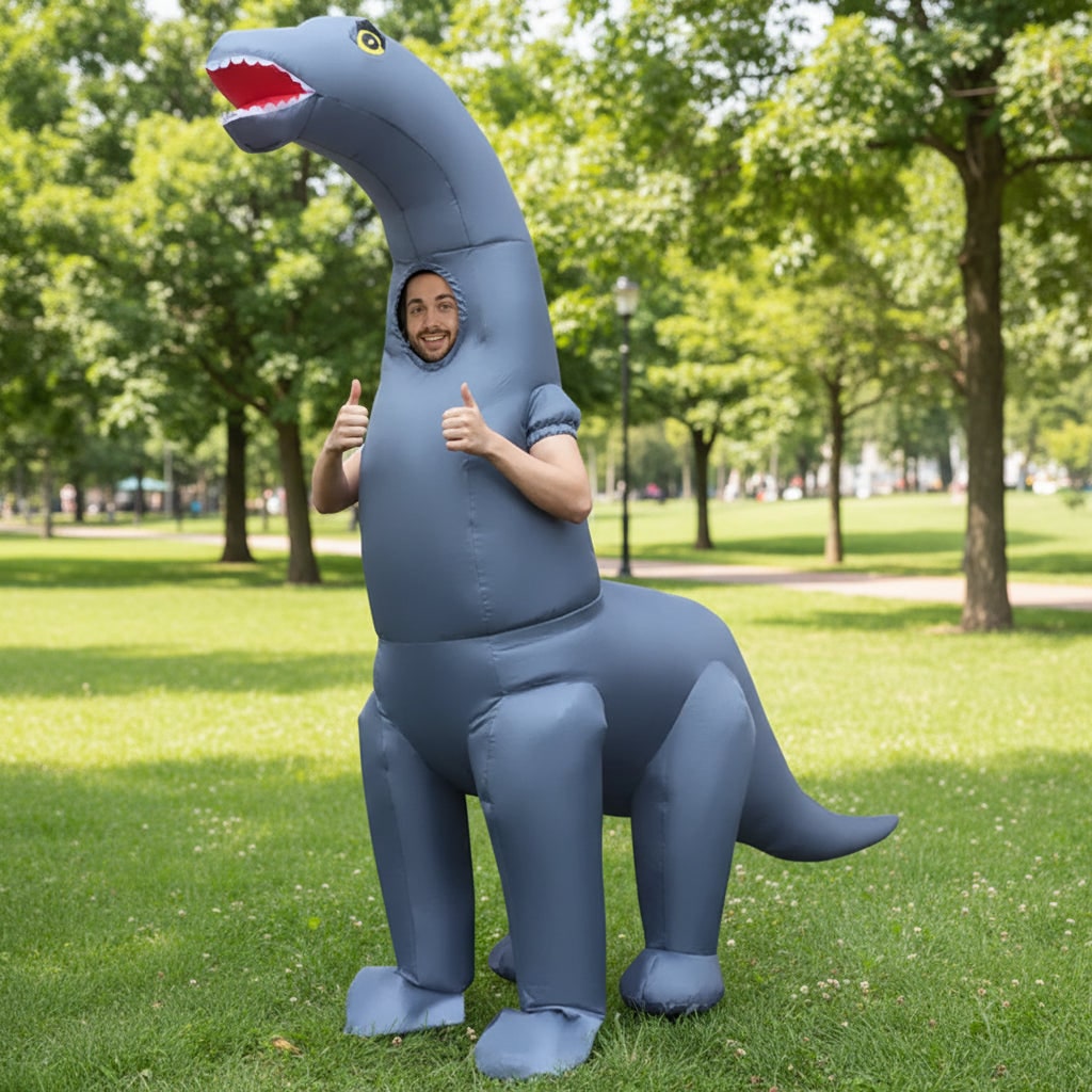 Costume Halloween Gonfiabile Dinosauro Taglia Unica - Image 1