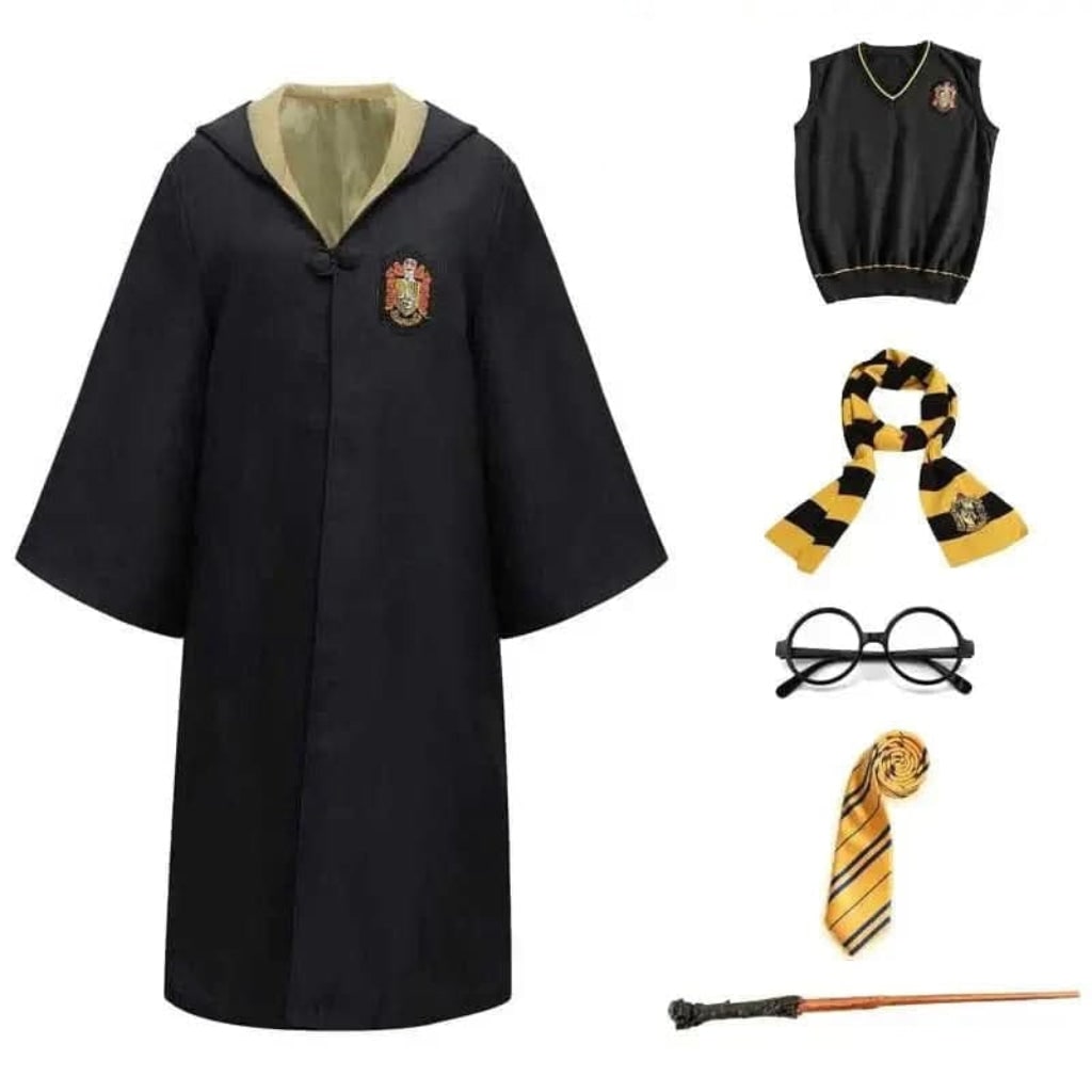 Costume Halloween Mantello Mago Mantella Cappuccio - Image 6