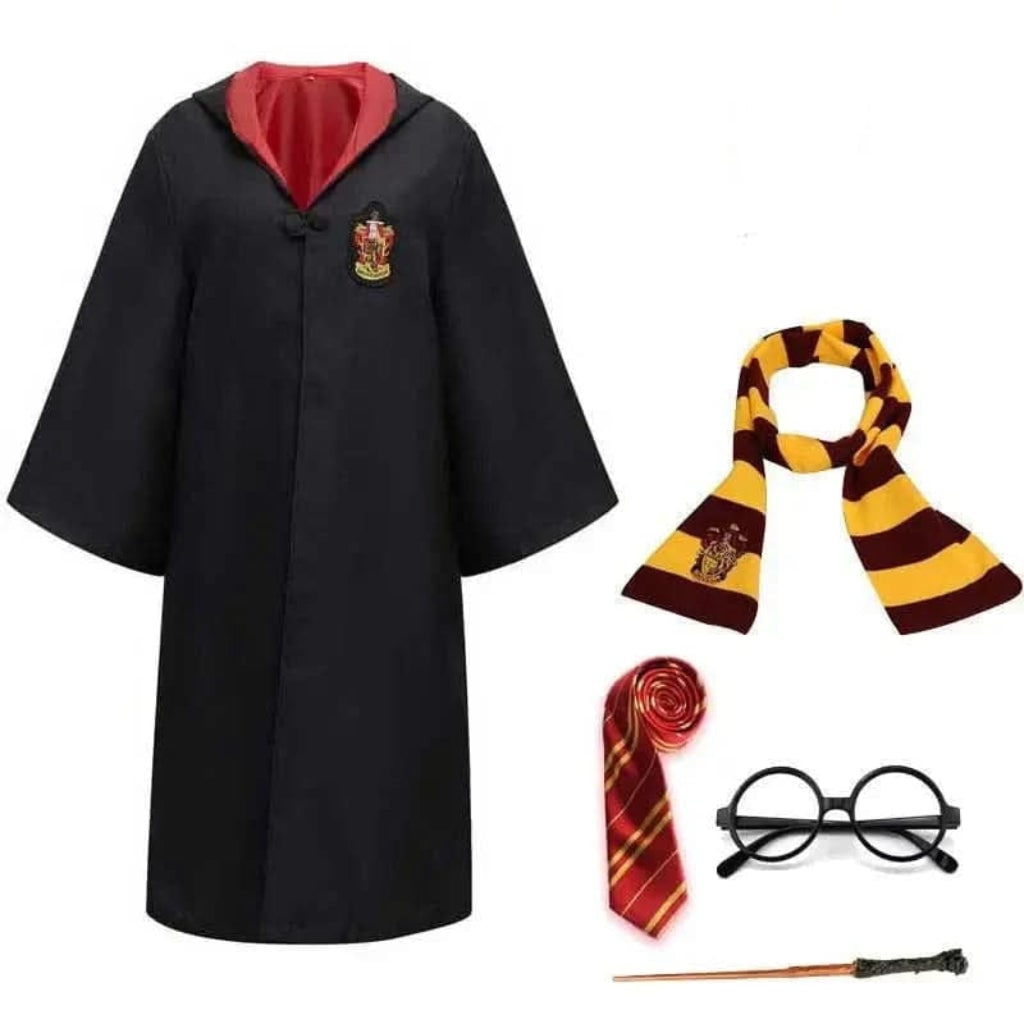 Costume Halloween Mantello Mago Mantella Cappuccio - Image 7