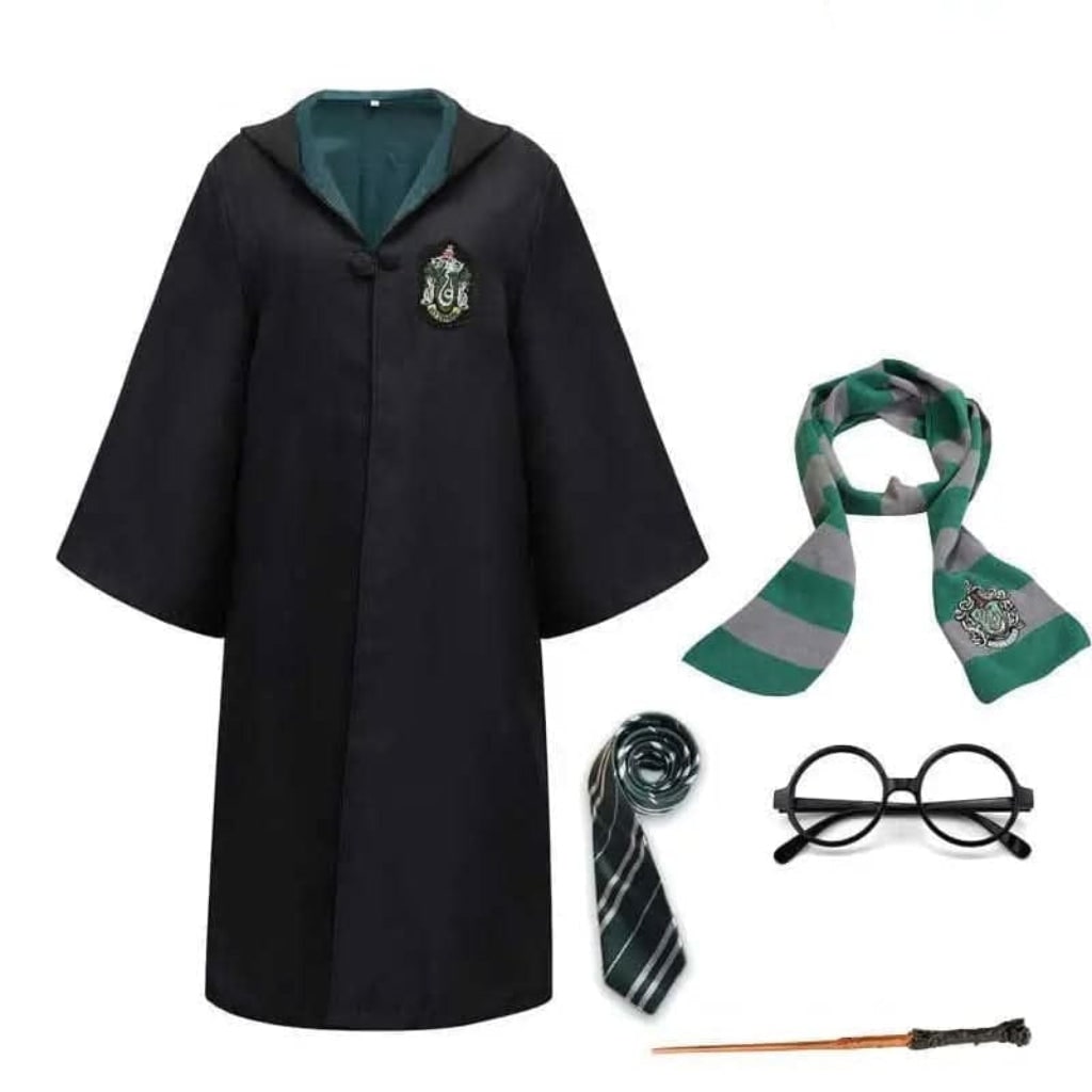 Costume Halloween Mantello Mago Mantella Cappuccio - Image 8