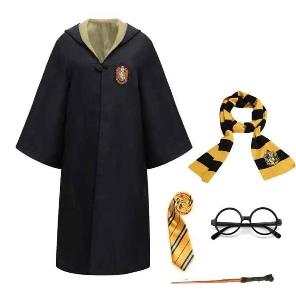 Costume Halloween Mantello Mago Mantella Cappuccio - Image 9