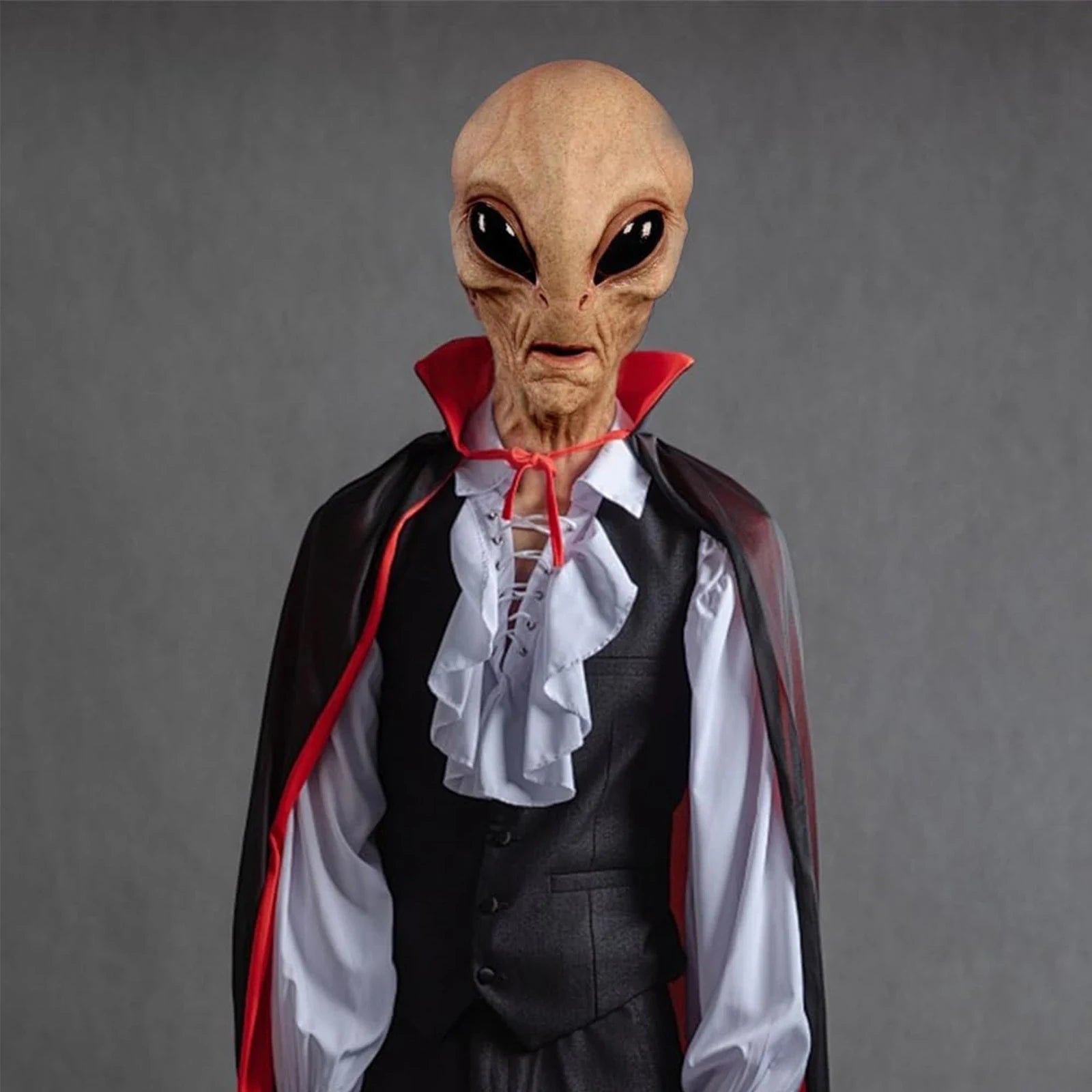 Costume Halloween Maschera Aliena Design Spettrale - Image 3