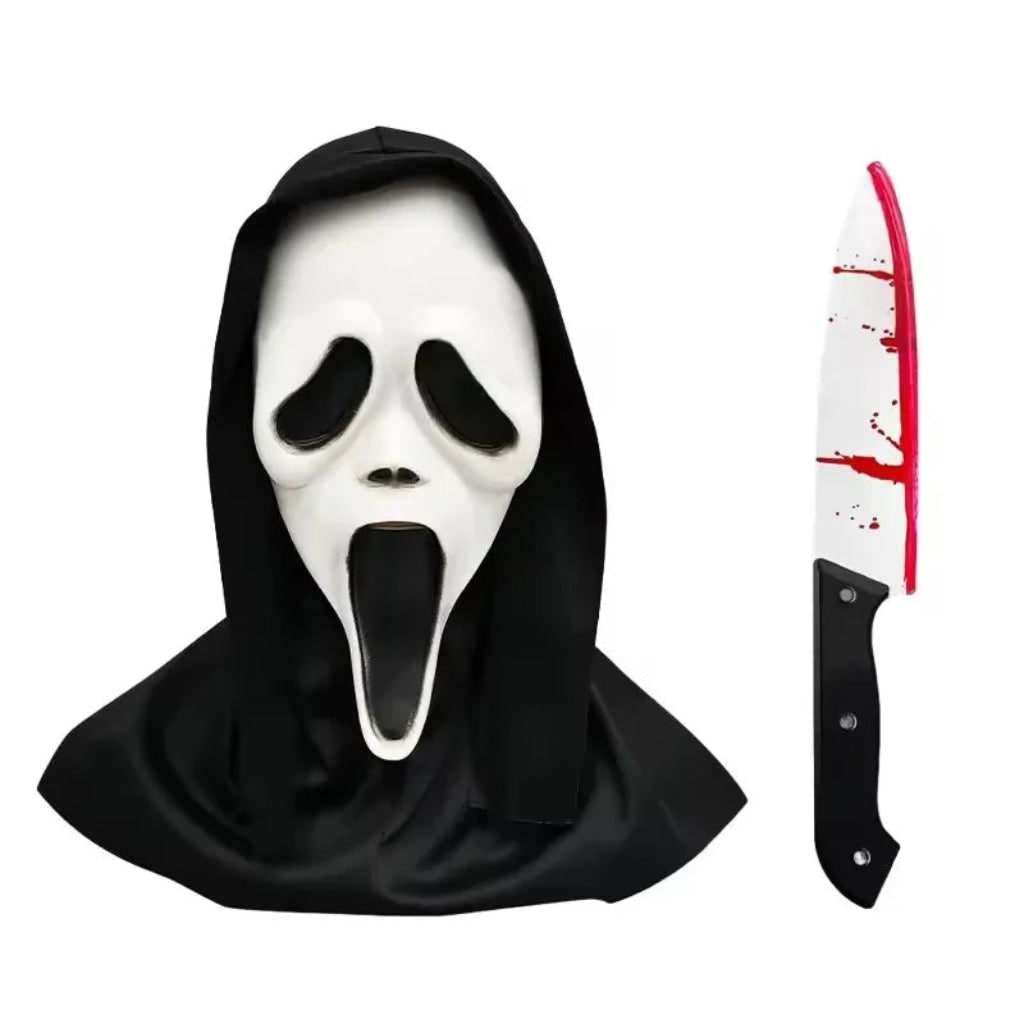 Costume Halloween Maschera Horror Cappuccio - Image 5