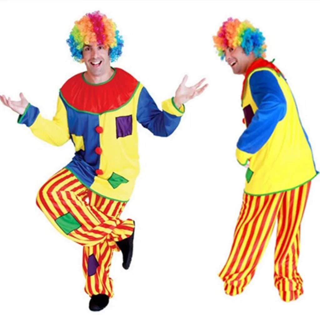 Costume Halloween Outfit Clown Abbigliamento Festa Divertente - Image 2