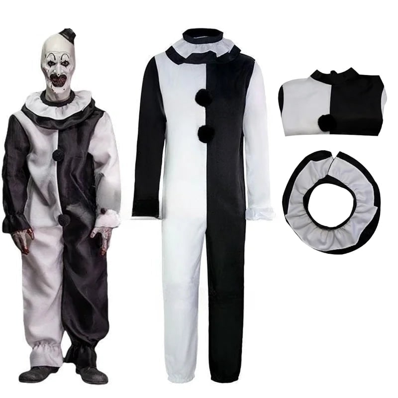 Costume Halloween Pagliaccio Horror Maschera Adulto - Image 14