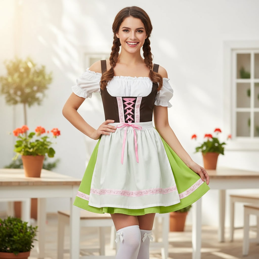 Costume Halloween Tradizionale Bavarese Bretelle - Image 6