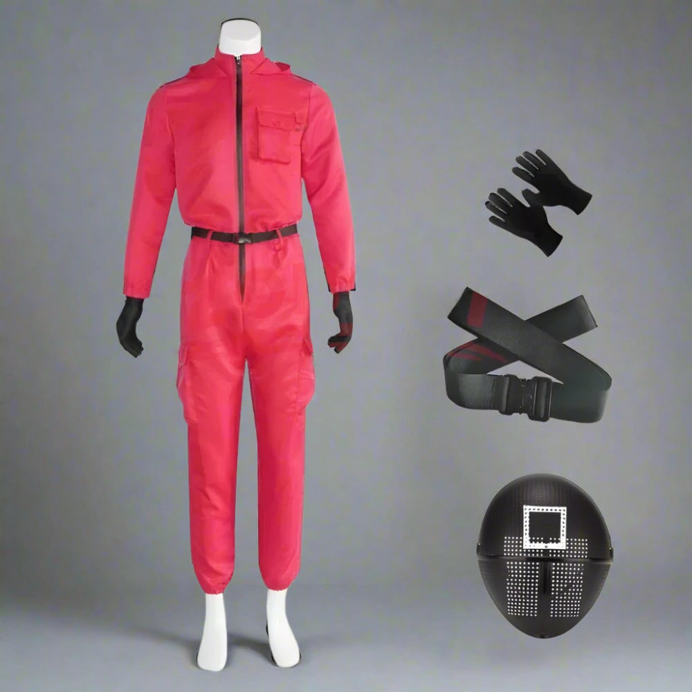 Costume Halloween Tuta Guardia Maschera Festa Cosplay - Image 10