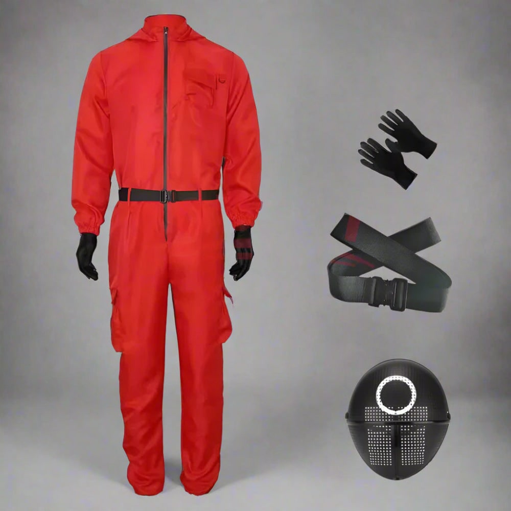 Costume Halloween Tuta Guardia Maschera Festa Cosplay - Image 5