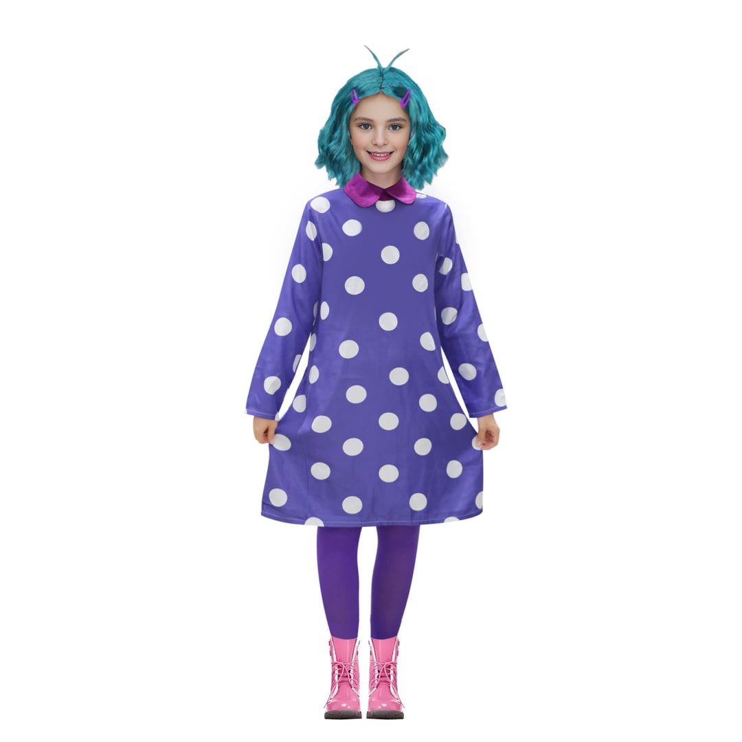 Costume Halloween Vestito Pois Bambina Festa - Image 1