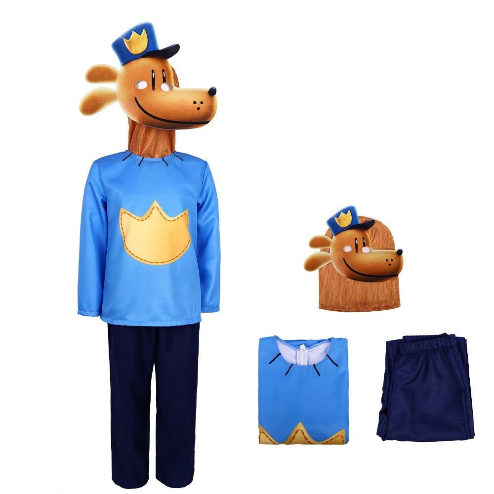 Costumi Halloween Cane Poliziotto Bambino Set Cosplay - Image 3