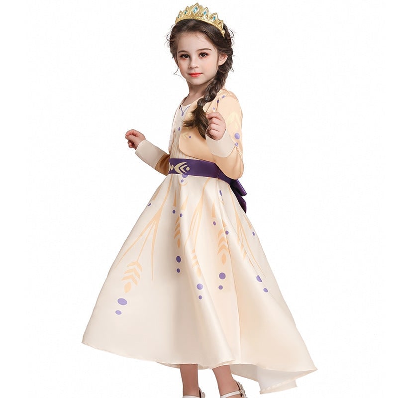 Costumi Halloween Principessa Bambina Abito Corona - Image 1