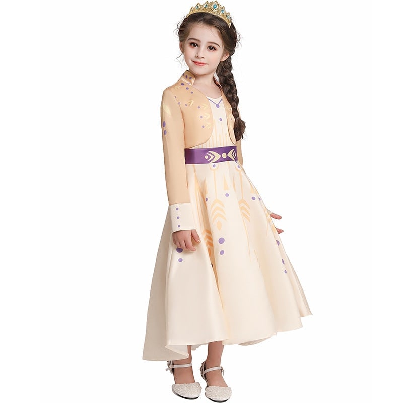 Costumi Halloween Principessa Bambina Abito Corona - Image 3