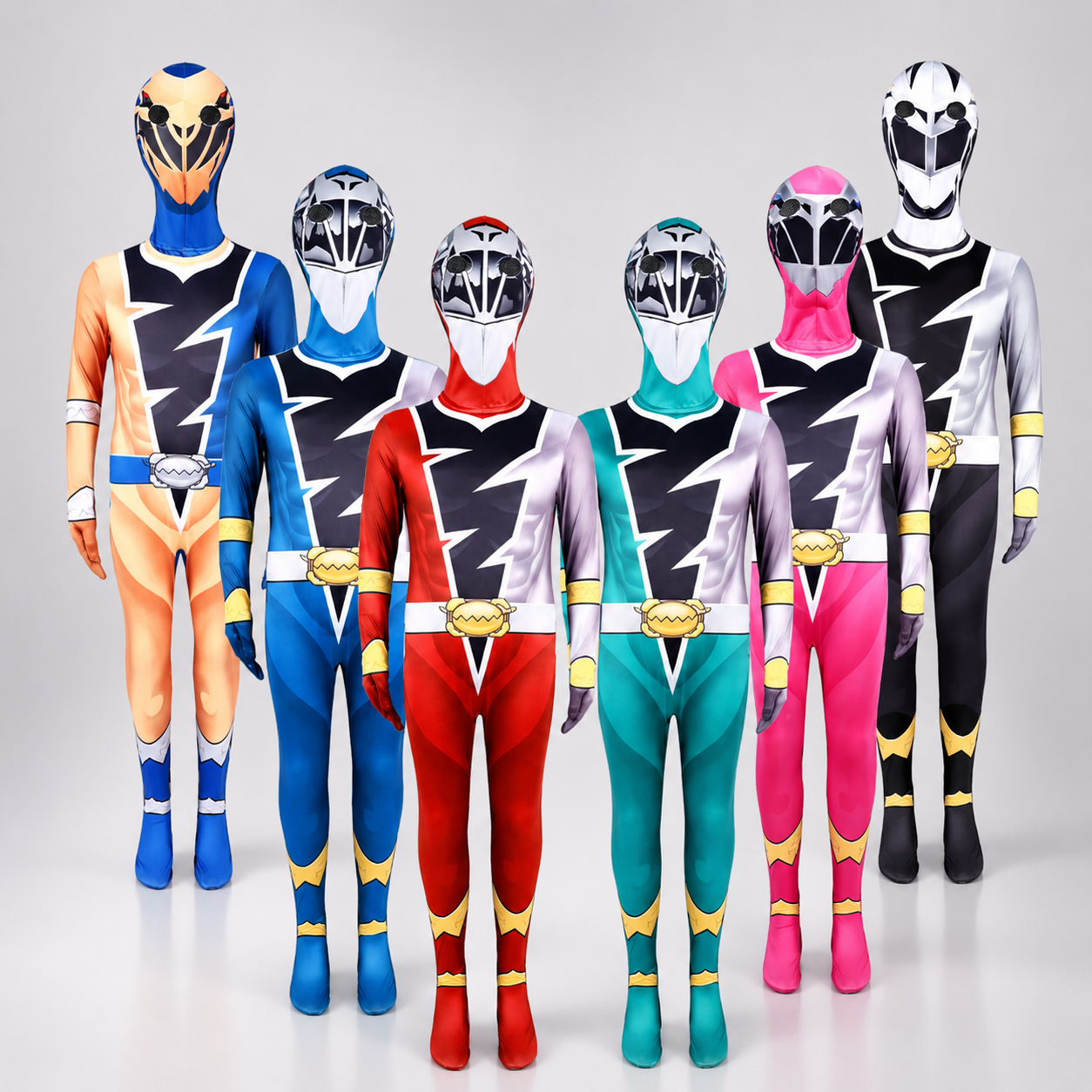 Costumi Halloween Tuta Eroe Bambini Casco Cosplay - Image 1