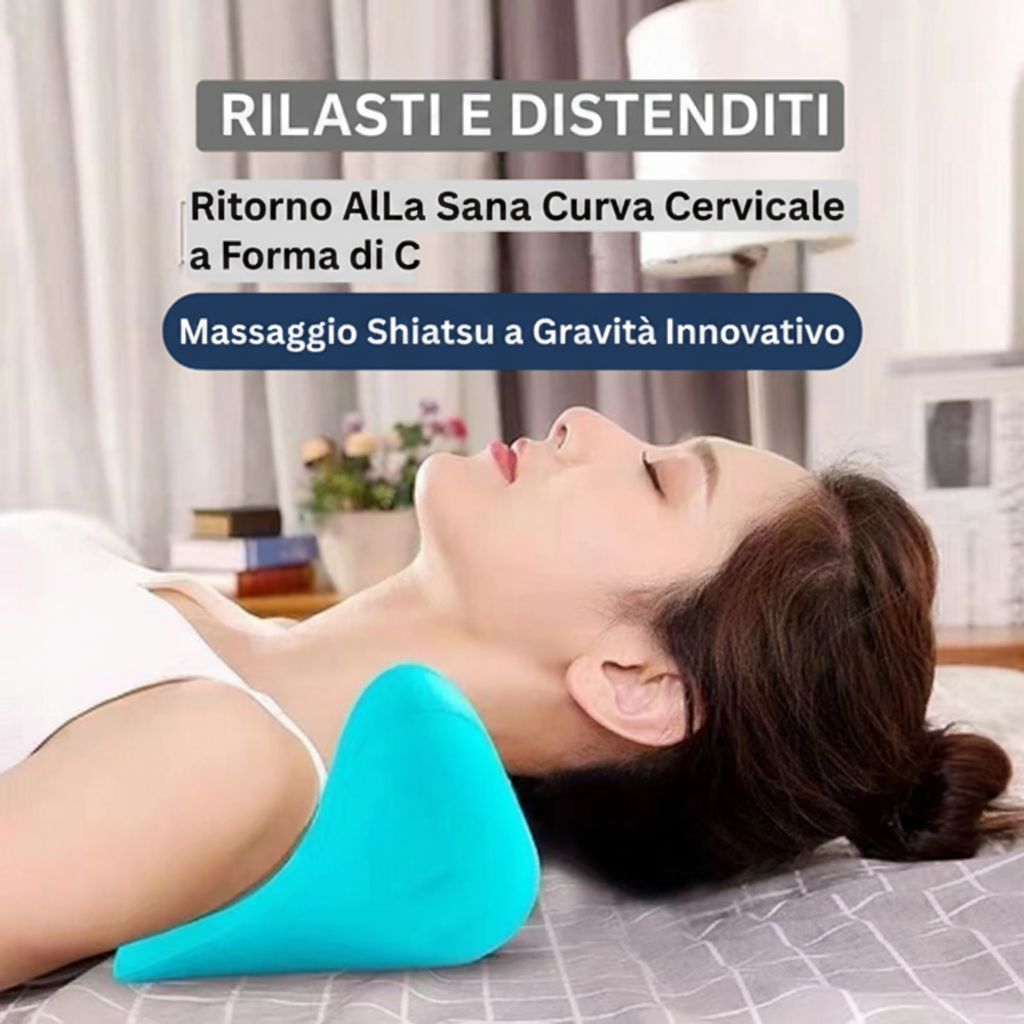 Cuscino Per Massaggio Cervicale Collo Rilassante Ergonomico - Image 8