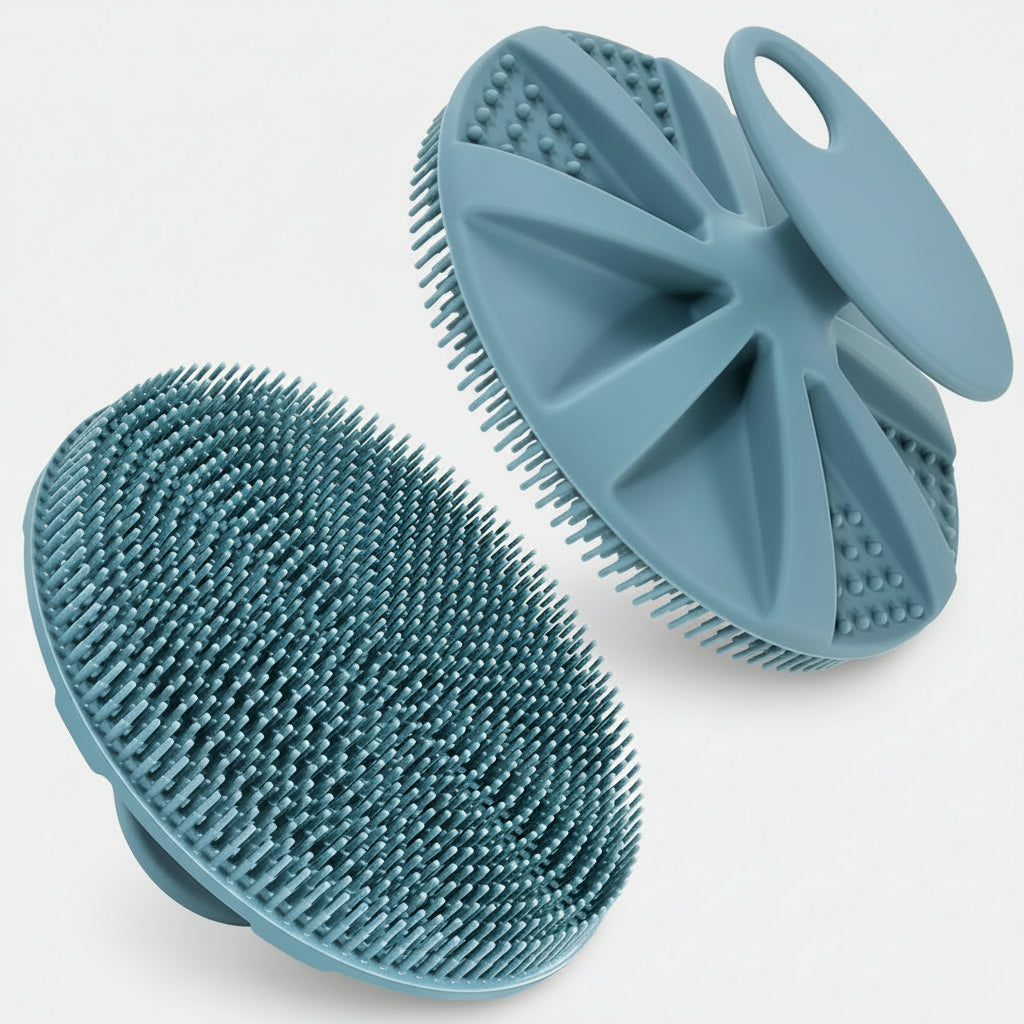 Shower Brush Silicone Body Brush Ergonomic Grip