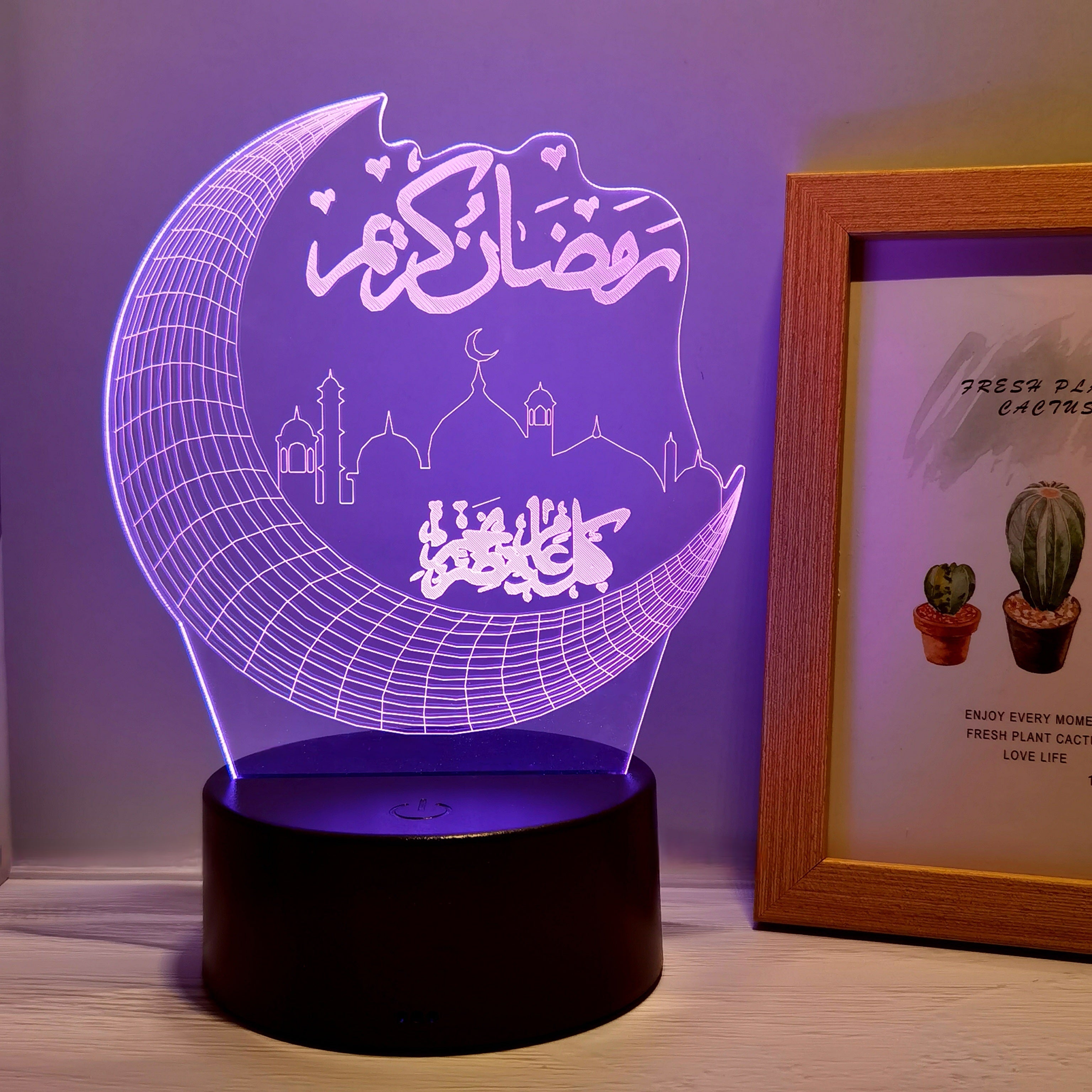 MoonPalace - 3D Night Lamp with 7 Colors Touch Control