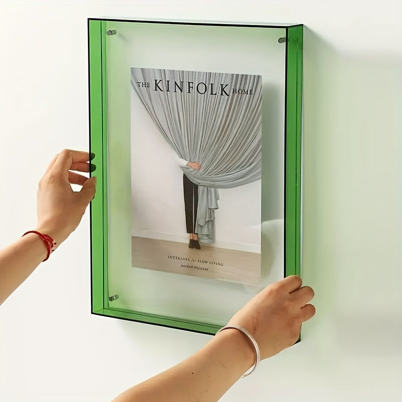 Transparante Fotolijst - Multikleur Rand voor Tafel- en Wanddecoratie