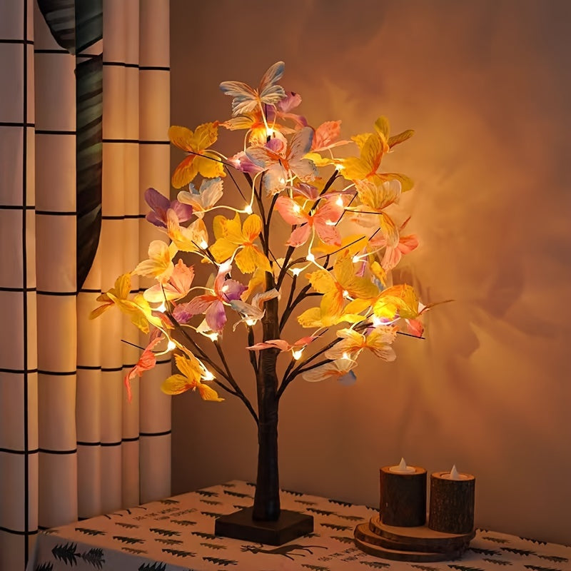 GlowBirch - Elegant LED Birch Butterfly Lamp for Rooms and Festive Atmosphere